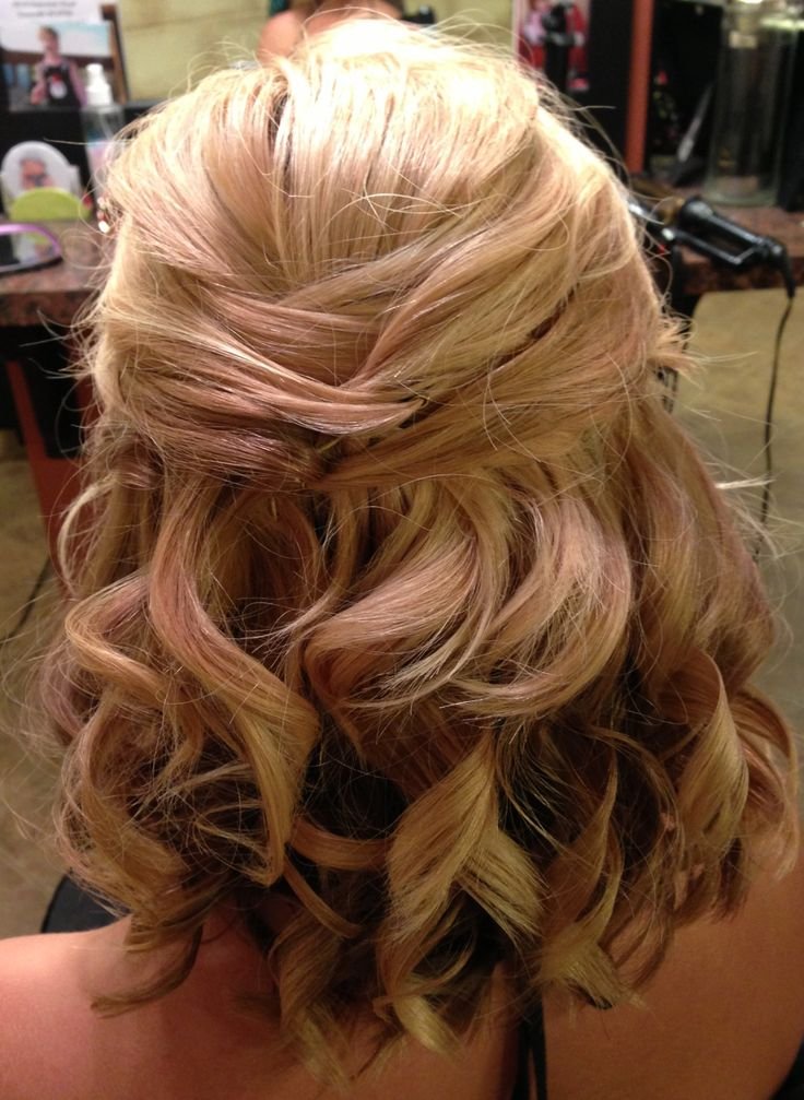 Bridal Updo For Medium Length Hair