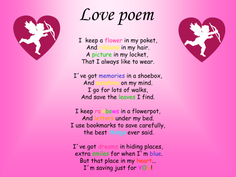 11 Awesome And Romantic love poems For Your Love.