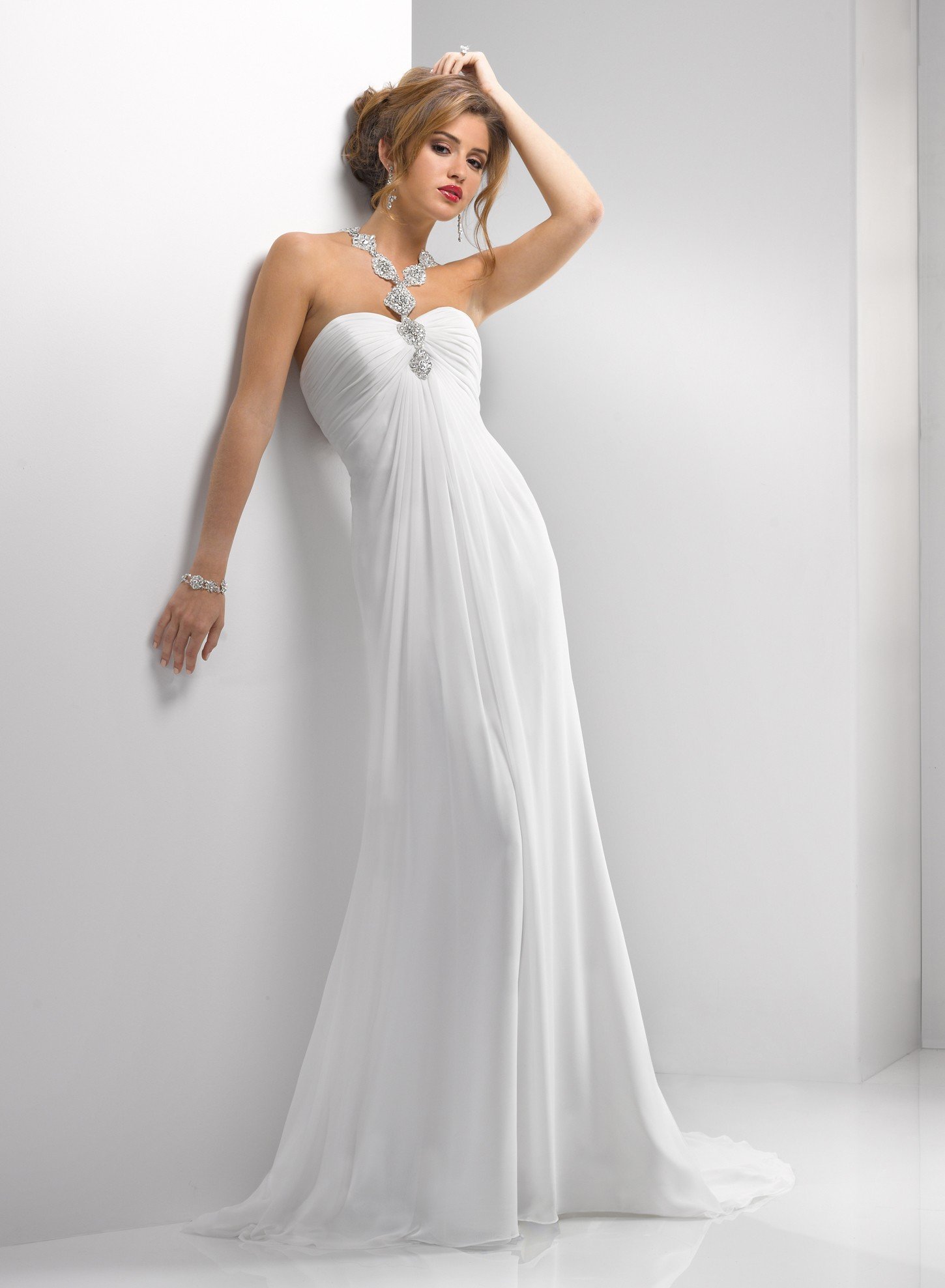 sheath style wedding gowns